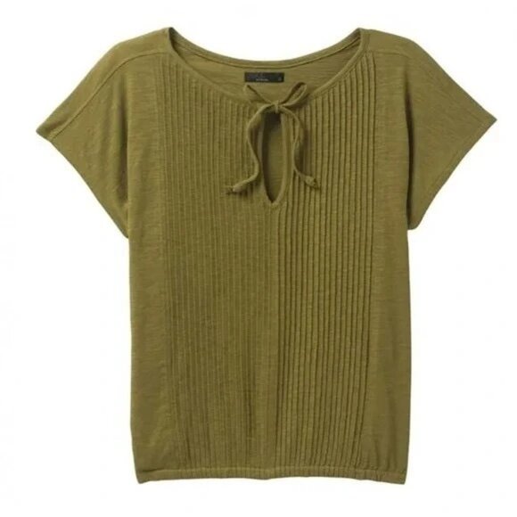 Prana Ocupas Popover Top Sweet Grass Green Size Small NWT - Picture 9 of 9